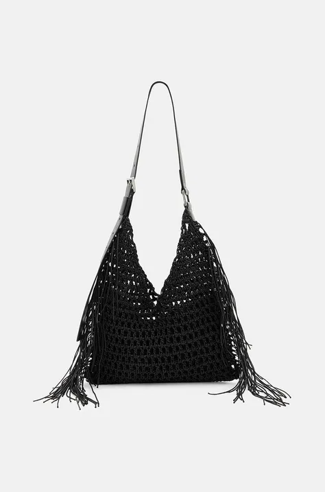 Τσάντα AllSaints SABINE SHOULDER BAG χρώμα: μαύρο, W080XA
