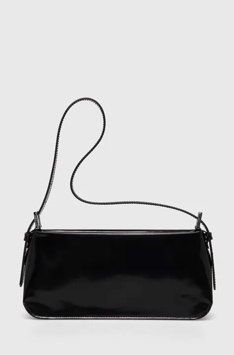 Δερμάτινη τσάντα By Far χρώμα: μαύρο, 22FWDULSBLWMED