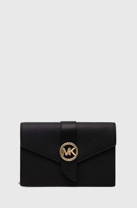 Kožená kabelka MICHAEL Michael Kors čierna farba, 32S0G00C6L