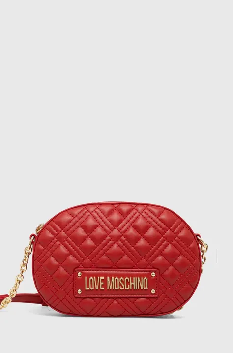 Τσάντα Love Moschino χρώμα: κόκκινο, JC4207PP0CKA0