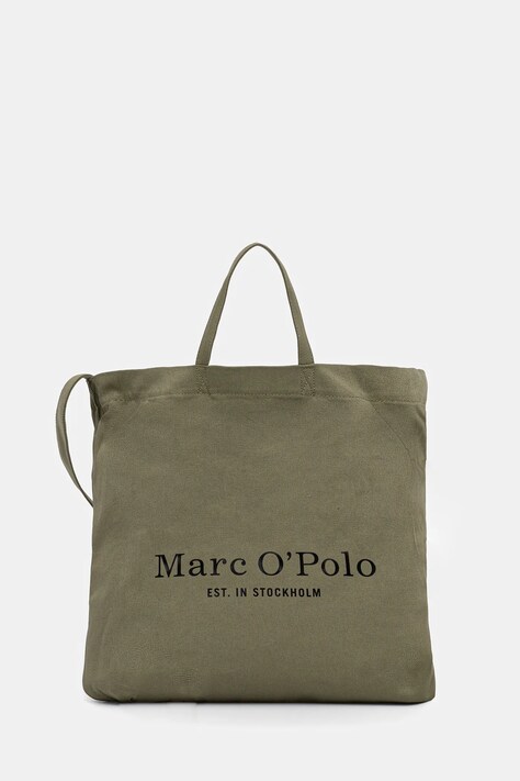 Marc O'Polo geantă de bumbac culoarea verde, B0118680301800