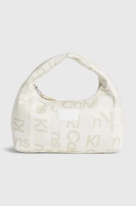 Otroška torbica Calvin Klein Jeans bež barva