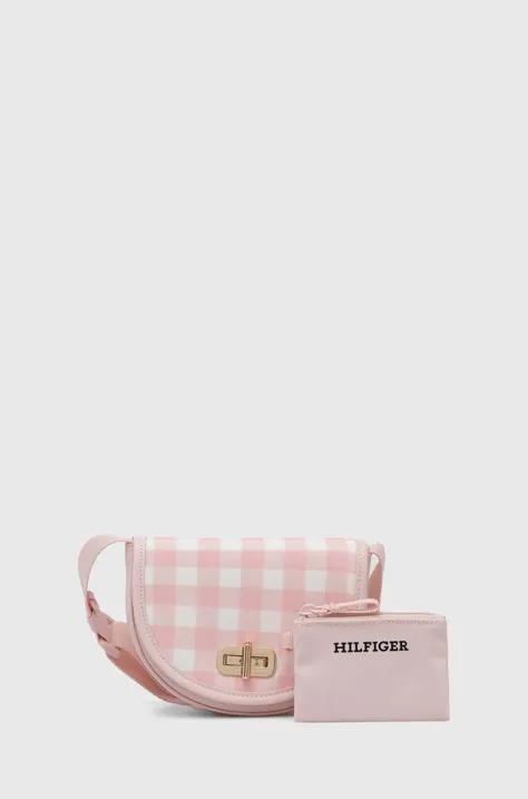 Dětská kabelka Tommy Hilfiger růžová barva