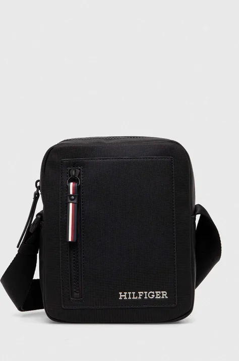 Malá taška Tommy Hilfiger čierna farba,AM0AM11794
