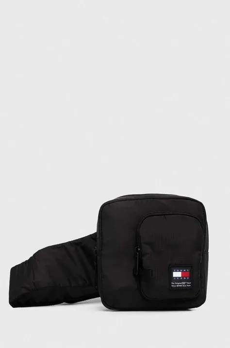 Malá taška Tommy Jeans čierna farba,AM0AM11948