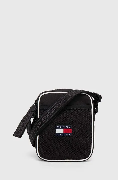 Malá taška Tommy Jeans čierna farba,AM0AM11959