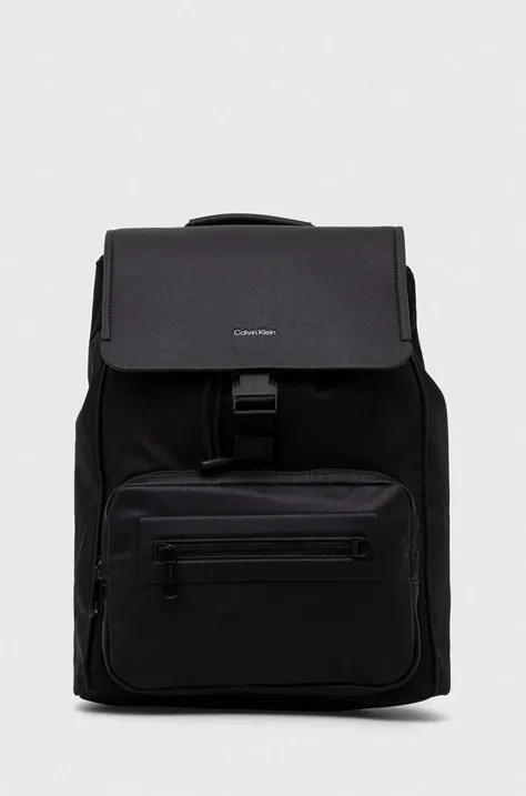 Σακίδιο πλάτης Calvin Klein χρώμα: μαύρο