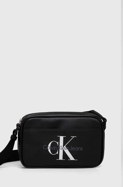 Ledvinka Calvin Klein Jeans pánská, černá barva, K50K511521