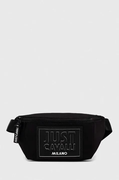 Τσάντα φάκελος Just Cavalli χρώμα: μαύρο