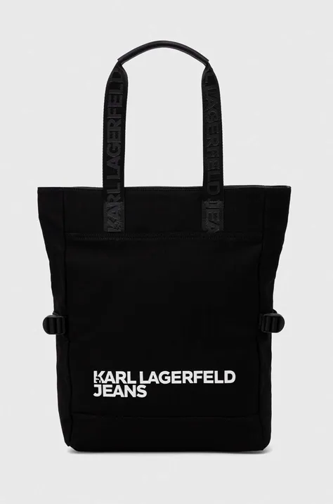 Torba Karl Lagerfeld Jeans boja: crna