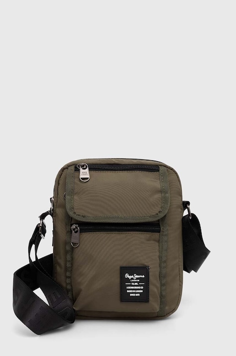 Pepe Jeans borseta culoarea verde