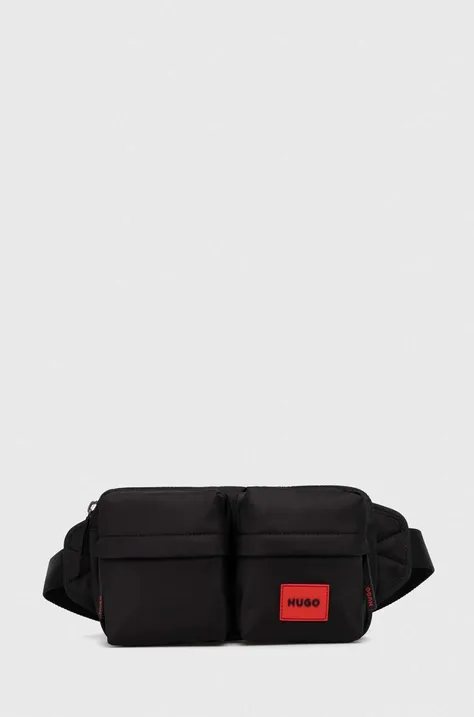 Τσάντα φάκελος HUGO χρώμα: μαύρο