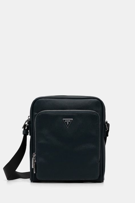 Torbica za okoli pasu Guess MILANO črna barva, HMMISA P4260
