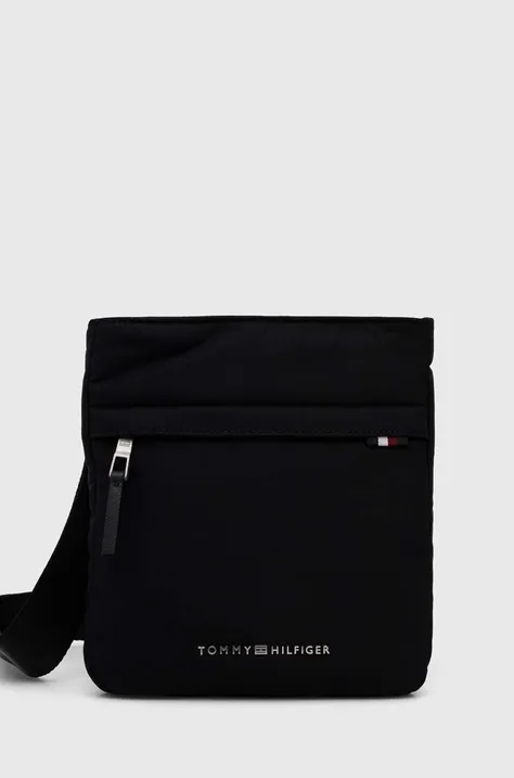 Malá taška Tommy Hilfiger čierna farba, AM0AM12216