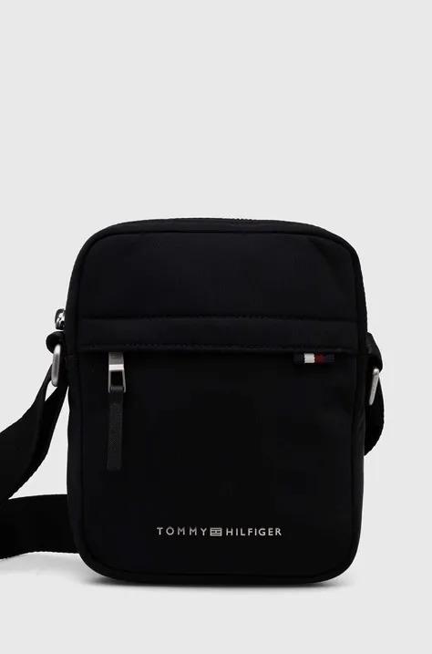Malá taška Tommy Hilfiger čierna farba, AM0AM12217