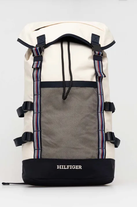 Рюкзак Tommy Hilfiger мужской цвет бежевый большой узорный