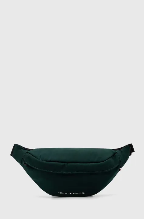 Τσάντα φάκελος Tommy Hilfiger χρώμα: πράσινο