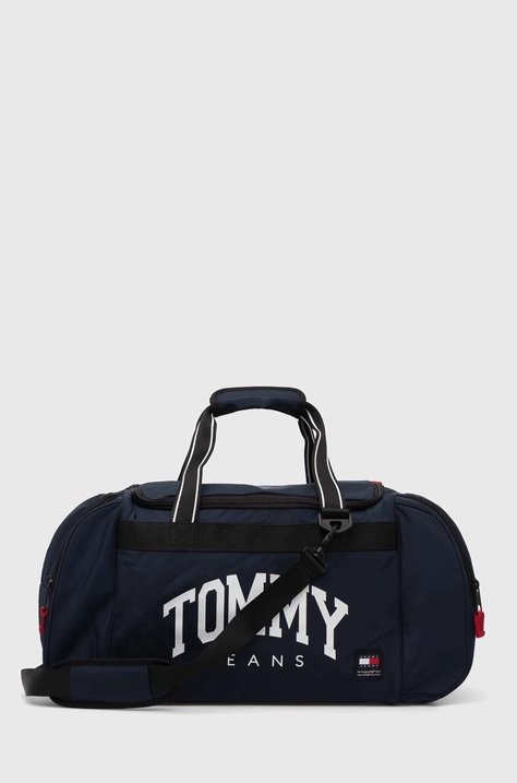 Taška Tommy Jeans tmavomodrá farba, AM0AM12125