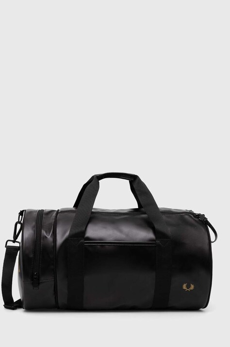 Fred Perry borsa Tonal Classic Barrel Bag colore nero L7260.774
