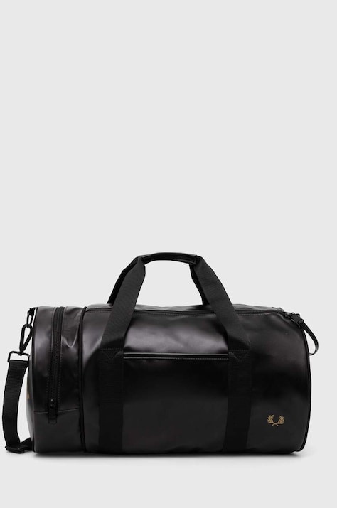 Torba Fred Perry Tonal Classic Barrel Bag boja: crna, L7260.774