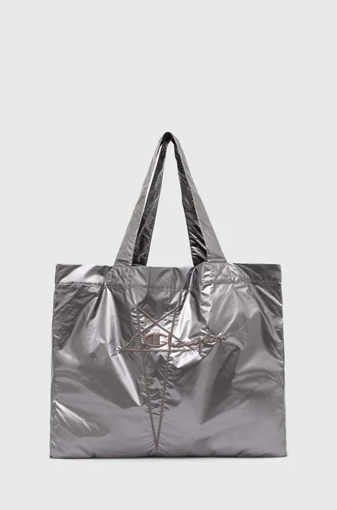 Τσάντα Rick Owens x Champion Tote χρώμα: ασημί, CM01D5790