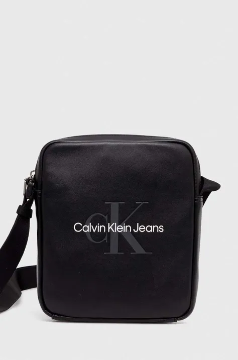 Ledvinka Calvin Klein Jeans černá barva