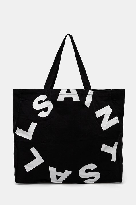 AllSaints pamut táska LARGE TIERRA TOTEBAG fekete, MB705Z