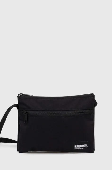 NEIGHBORHOOD small items bag Mini Rectangle Bag black color 241TQNH.CG06