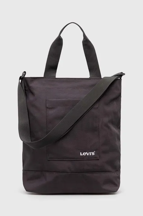 Τσάντα Levi's χρώμα: γκρι