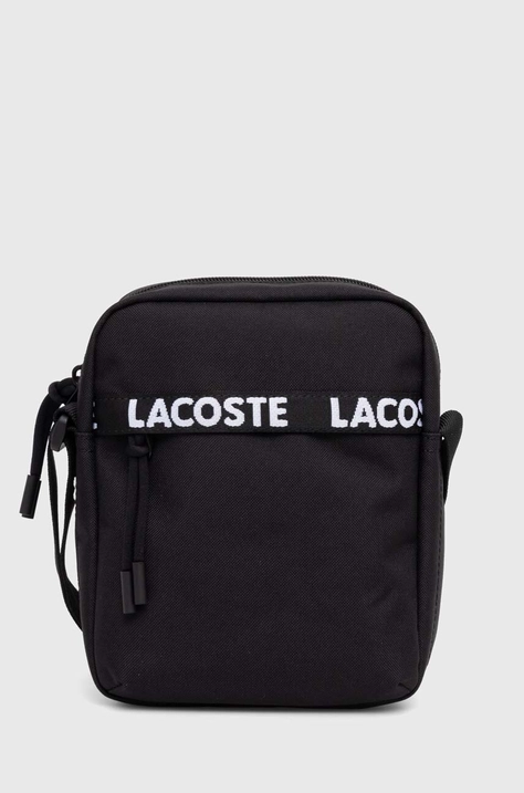 Σακκίδιο Lacoste χρώμα: μαύρο