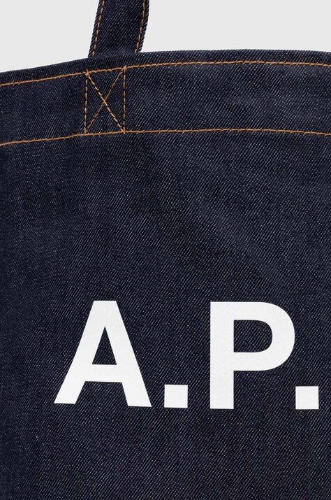 Сумка A.P.C. tote axel — SS24-TOU0BT, темно-синій — фото 4