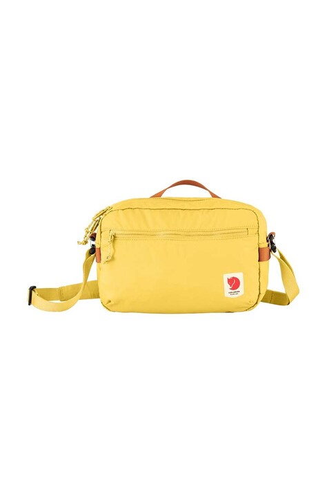 Fjallraven borseta High Coast Crossbody culoarea galben, F23227.130