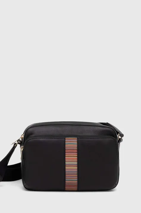 Δερμάτινη τσάντα Paul Smith χρώμα: μαύρο, M1A-6796-BMULTI