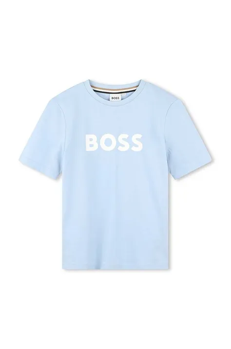 Otroška bombažna kratka majica BOSS