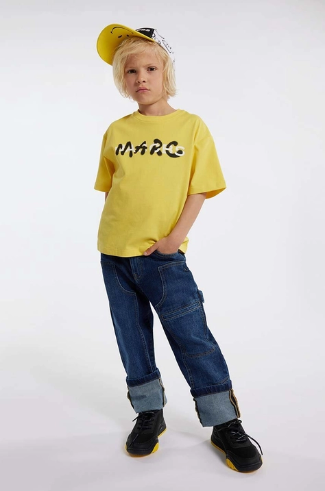 Marc Jacobs t-shirt in cotone per bambini colore oro