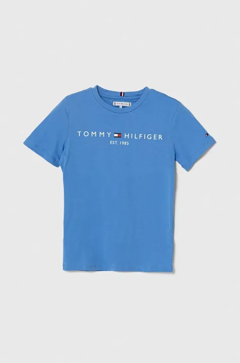 Дитяча бавовняна футболка Tommy Hilfiger з принтом