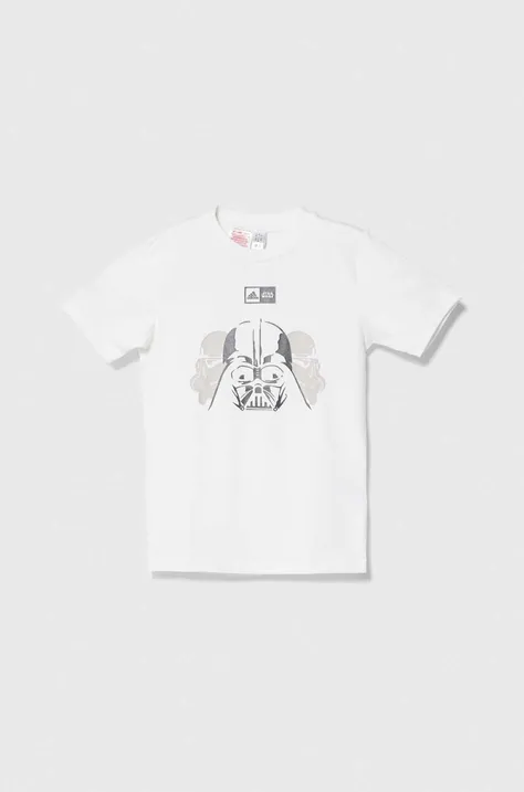 Παιδικό μπλουζάκι adidas x Star Wars χρώμα: άσπρο