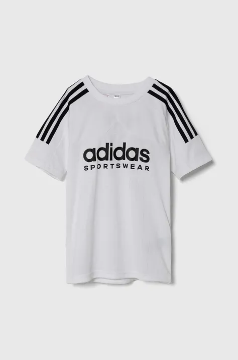 adidas t-shirt fehér, nyomott mintás