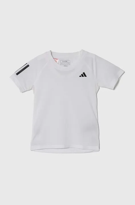 adidas Performance t-shirt dziecięcy kolor biały z nadrukiem