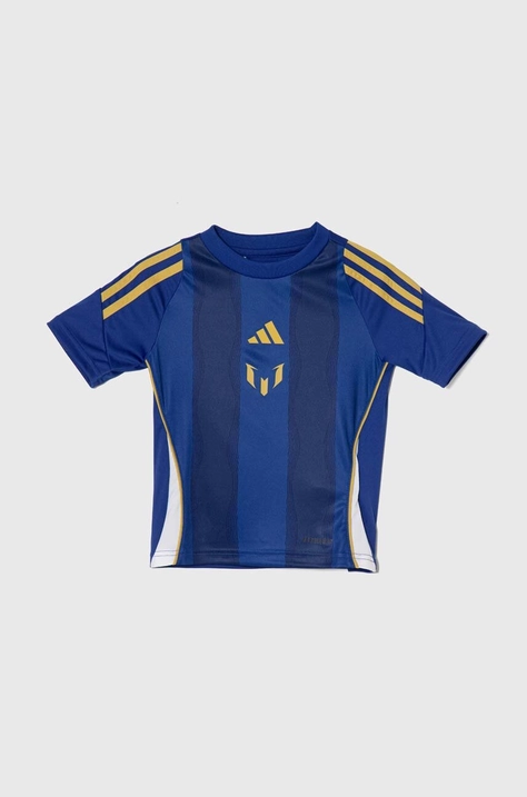 adidas Performance t-shirt dziecięcy MESSI TR JSY Y kolor niebieski wzorzysty