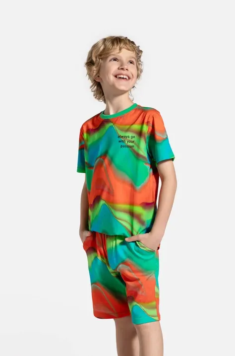 Детская хлопковая футболка Coccodrillo узорный