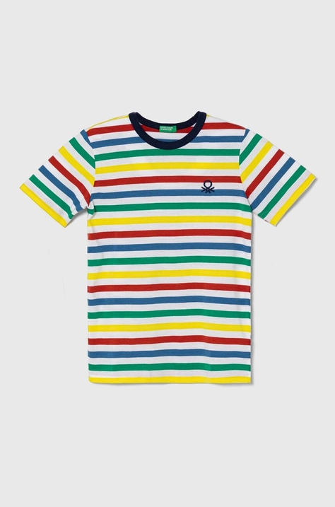 United Colors of Benetton t-shirt bawełniany dziecięcy wzorzysty