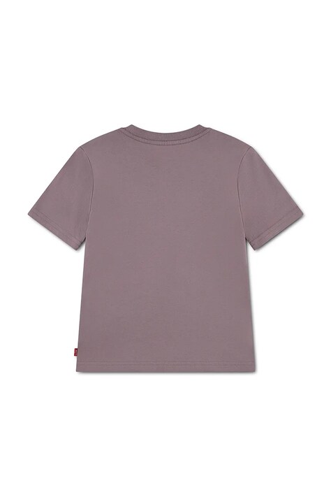 Levi's T-shirt basic dziecięcy bawełniany LVB BATWING CHEST HIT fioletowy 8EA100