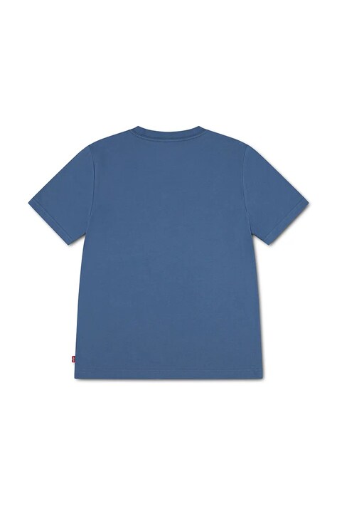 Levi's T-shirt basic dziecięcy bawełniany LVB BATWING CHEST HIT niebieski 8EA100