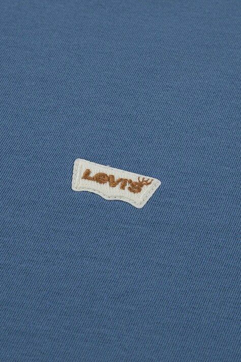 Levi's T-shirt basic dziecięcy bawełniany LVB BATWING CHEST HIT niebieski 8EA100