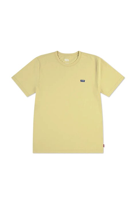 Levi's t-shirt bawełniany dziecięcy LVB BATWING CHEST HIT kolor żółty gładki 9EA100