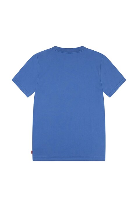 Levi's tricou de bumbac pentru copii LVB BATWING CHEST HIT culoarea turcoaz, uni, 9EA100