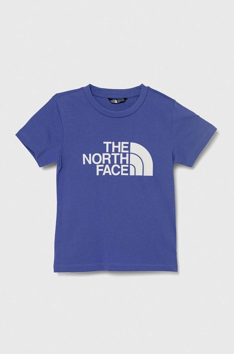 Dječja majica kratkih rukava The North Face EASY TEE boja: ljubičasta, s tiskom