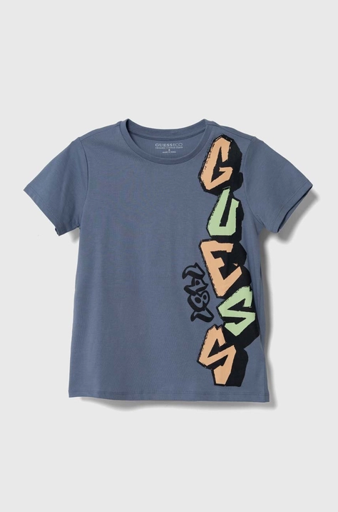 Guess tricou de bumbac pentru copii cu imprimeu