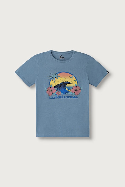 Quiksilver T-shirt dziecięcy bawełniany RIDTODAYSSYTH niebieski